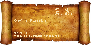 Refle Mónika névjegykártya